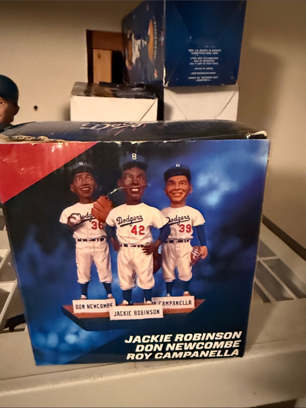 Dodgers Blue Jackie Robinson Collectible Box Display